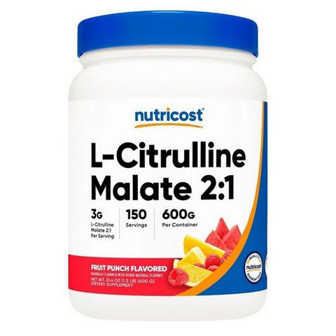 Nutricost, L-Citrulline Malate 2:1 Powder Fruit Punch, 600 Grams