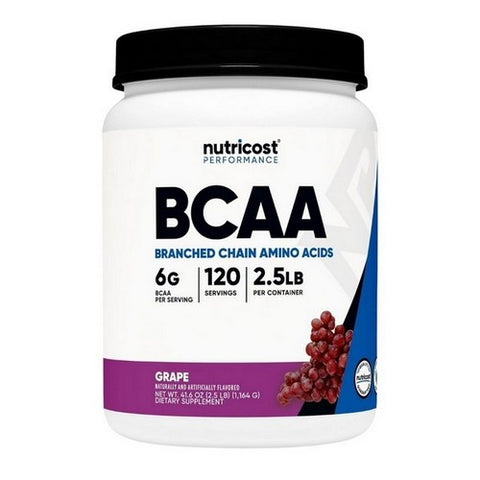 Nutricost, BCAA Powder Grape, 120 Servings