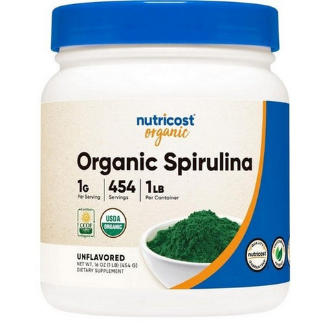 Nutricost, Organic Spirulina Powder, 1 Lb