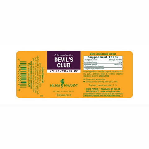 Herb Pharm, Devil's Club Extract, 1 Oz