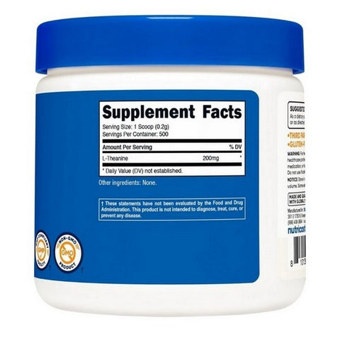 Nutricost, L-Theanine Powder, 100 Grams