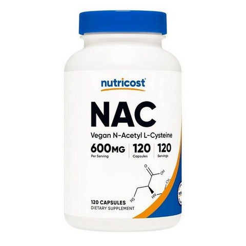 Nutricost, N-Acetyl L-Cysteine NAC Capsules, 600 Mg, 120 Count