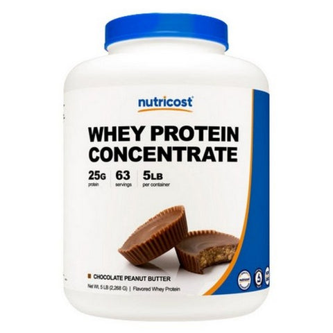 Nutricost, Whey Protein Concentrate Powder Chocolate Peanut Butter, 5 Lbs