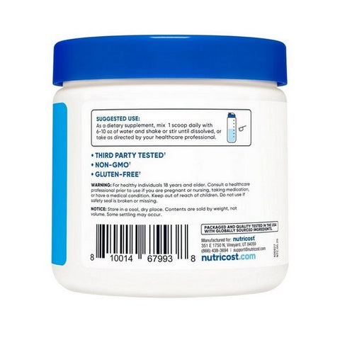 Nutricost, Ketone BHB Potassium Powder, 250 Grams