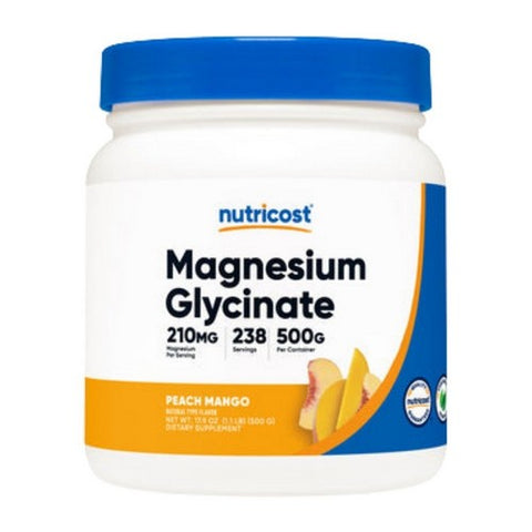 Nutricost, Magnesium Glycinate Peach Mango, 500 Grams