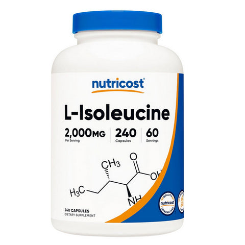 Nutricost, L-Isoleucine Capsules, 500 Mg, 240 Count