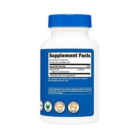 Nutricost, Berberine HCl, 1200 Mg, 60 Caps