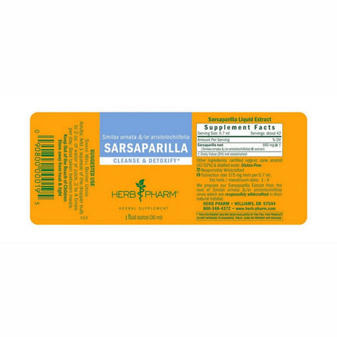 Herb Pharm, Sarsaparilla Extract, 1 Oz