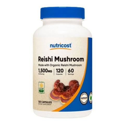 Nutricost, Reishi Capsules MWO, 1500 Mg, 120 Count