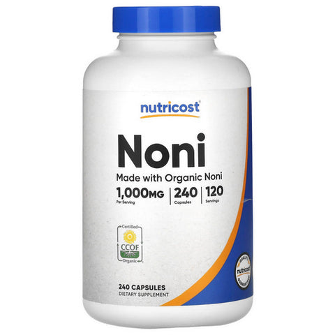 Nutricost, Noni Capsules MWO, 500 Mg, 240 Count