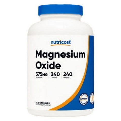 Nutricost, Magnesium Oxide Capsules, 375 Mg, 240 Count