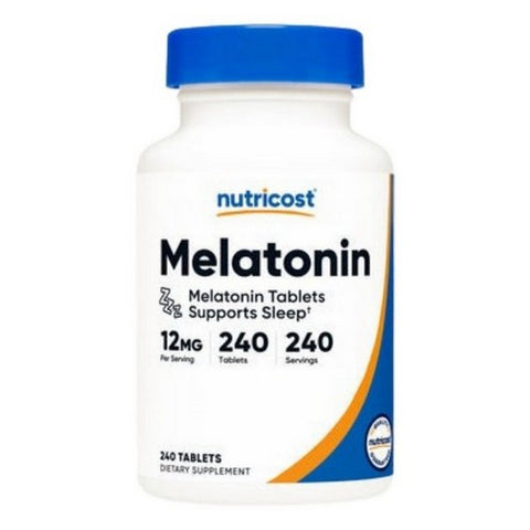 Nutricost, Melatonin Tablets, 12 Mg, 240 Count