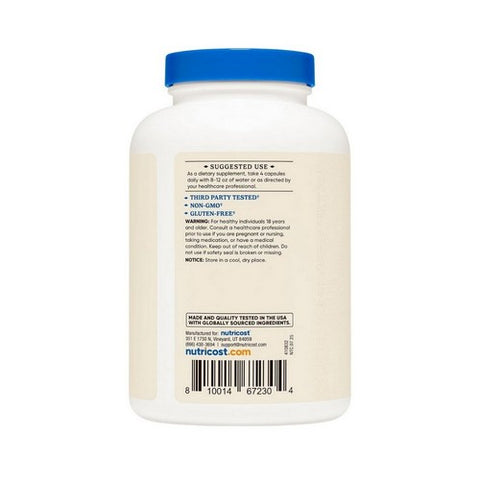 Nutricost, Grass-Fed Desiccated Beef Liver, 3000 Mg, 240 Caps
