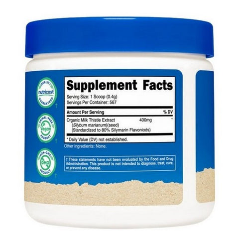 Nutricost, Milk Thistle Powder Organic, 8 Oz