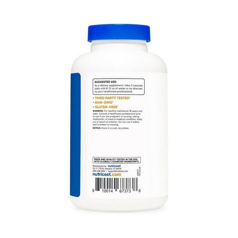 Nutricost, Cissus Quadrangularis Capsules, 1200 Mg, 240 Count