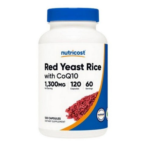 Nutricost, Red Yeast Rice with CoQ10 Capsules, 1300 Mg, 120 Count