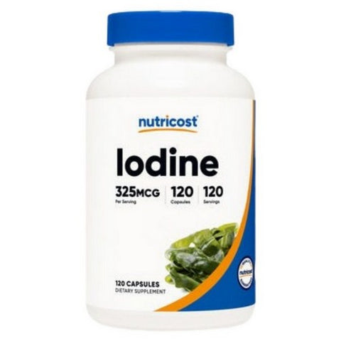 Nutricost, Iodine Capsules, 325 Mcg, 120 Count