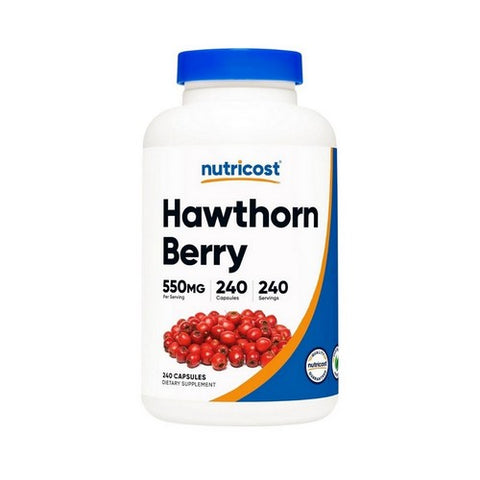 Nutricost, Hawthorn Berry Capsules, 550 Mg, 240 Count