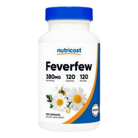 Nutricost, Feverfew Capsules, 380 Mg, 120 Count