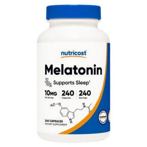 Nutricost, Melatonin Capsules, 10 Mg, 240 Count