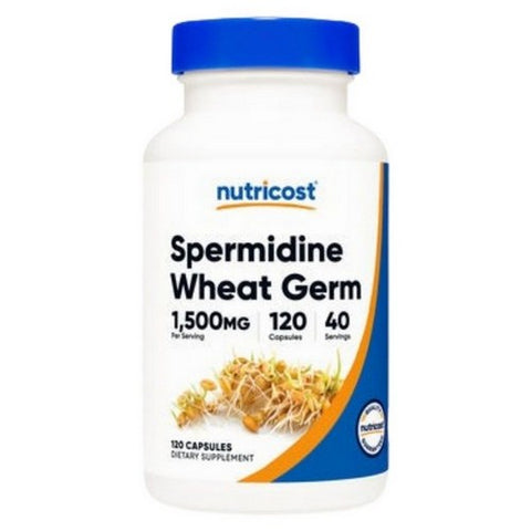 Nutricost, Spermidine Wheat Germ Capsules, 1500 Mg, 120 Count