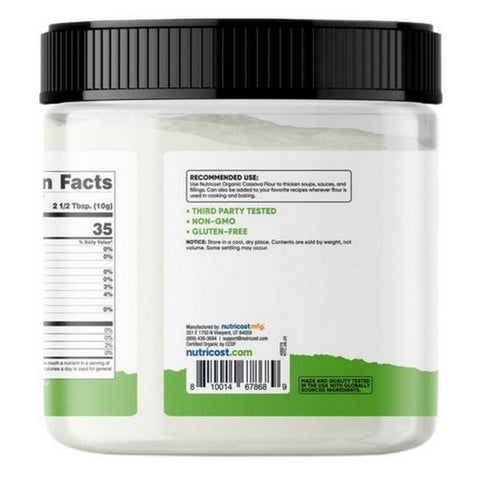 Nutricost, Organic Pantry Cassava Flour Powder, 1.5 Lbs