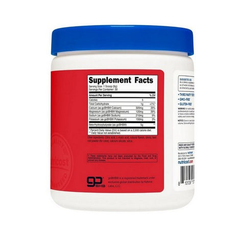 Nutricost, Ketone BHB 4-in-1 Powder Fruit Punch, 30 Serving