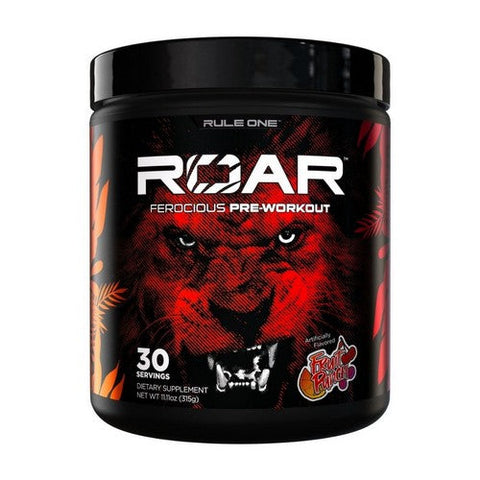Rule 1, Rule 1 Roar Pre Workout Fruit Punch, 315 Grams