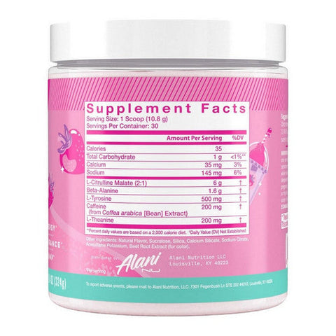 Alani Nu, Pre Workout Pink Slush, 10.2 Oz Alani Nu