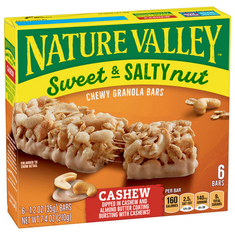 Nature Valley, Nature Valley Sweet And Salty Granola Bars Cashew, 7.4 Oz (Case Of 12)