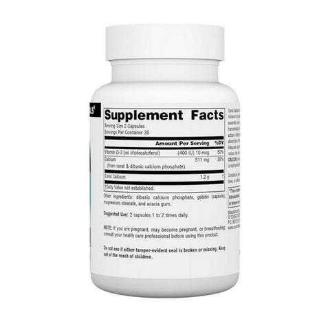 Source Naturals, Coral Calcium, 60 Caps