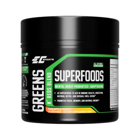 EC Sports, Greens And Reds Superfoods Pineapple Punch, 458 Grams