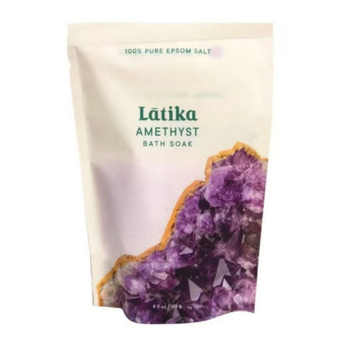 Latika Soap, Geode Bath Soak Amethyst, 4 Oz