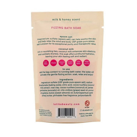 Latika Soap, Fizzing Bath Soak I Heart Me, 4 Oz Latika Soap