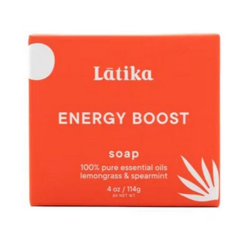 Latika Soap, Bar Soap Energy Boost, 4 Oz