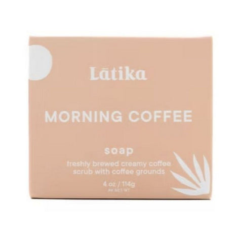 Latika Soap, Bar Soap Morning Coffee, 4 Oz