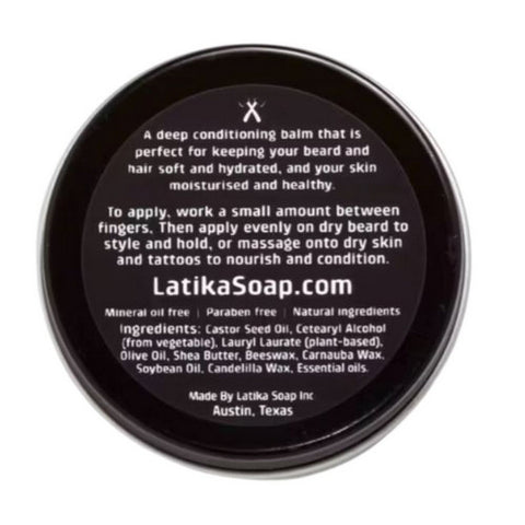 Latika Soap, Black Hatchet All Purpose Balm Grit, 2 Oz
