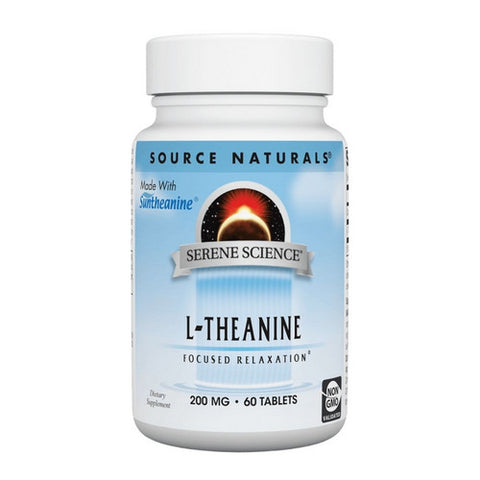 Source Naturals, L-Theanine, 200 mg, 60 Tabs