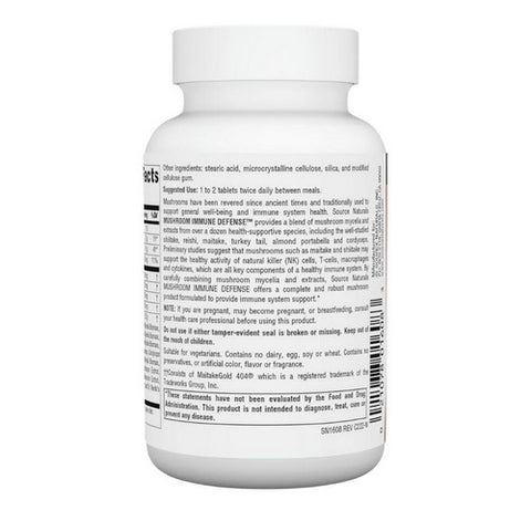 Source Naturals, Mushroom Immune Defense, 30 Tabs