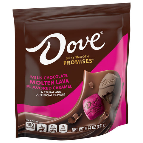 Dove, Promises Molten Lava Flavored Caramel Milk Chocolate, 6.74 Oz (Case Of 8)
