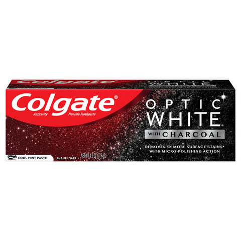 Colgate, Colgate Optic White Charcoal Whitening Toothpaste, 4.2 Oz (Case Of 6)