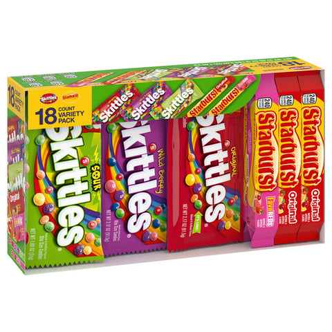 Wrigley's, Original Bite Size Candies Mixed Singles Multi Pack Box, 37.05 Oz (Case Of 12)