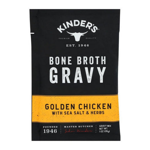 Bone Broth Golden Chicken With Sea Salt And Herbs Gravy Mix 1 Oz (Case Of 15) by Kinders