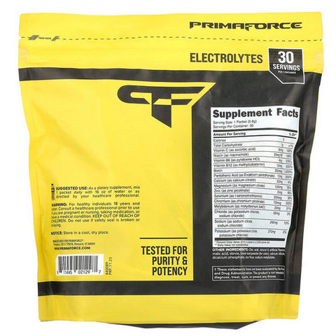 Primaforce, Electrolytes Tropical Punch, 30 Packets