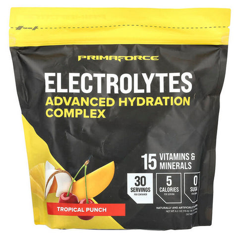 Primaforce, Electrolytes Tropical Punch, 30 Packets