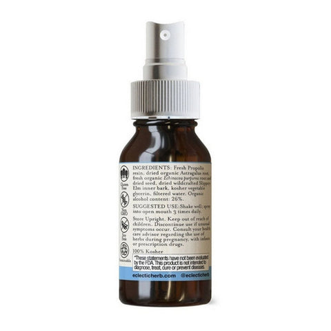 Eclectic Herb, Propolis Astragalus Throat Spray, 1 OZ
