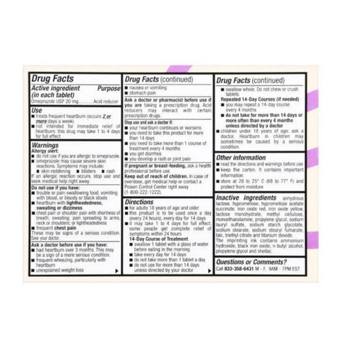 Foster And Thrive, Omeprazole Delayed Release, 20 Mg, 14 Capsules