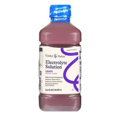Foster And Thrive, Electrolyte Solution Grape, 33.8 Oz