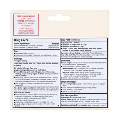 Foster And Thrive, Miconazole 3, 1 Count Foster And Thrive