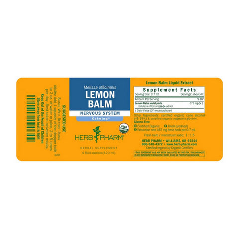 Herb Pharm, Lemon Balm Blend, 4 oz